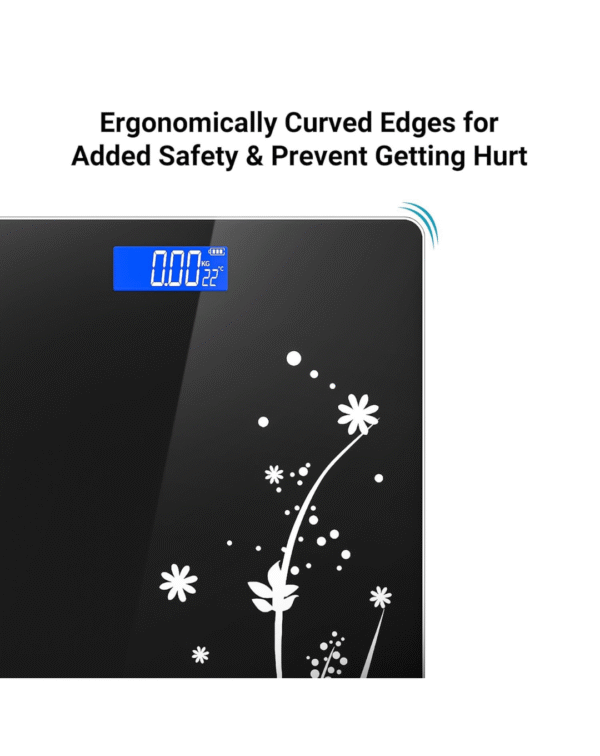 ANT Flora Bud Digital Weighing Scale, Highly Accurate Digital Bathroom Body Scale, Precisely Measures Weight up to 180Kg LCD - Image 4