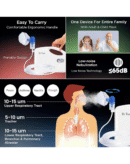 Dr Trust USA Compressor Nebulizer Machine Complete Kit for Adults and Kids with Mask (White)