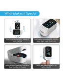 HealthSense Pulse Oximeter, SpO2 Fingertip Monitor