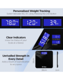 Dr Trust (USA) Electronic Zen Rechargeable Digital Personal Weighing Scale for Human Body with Temperature Display