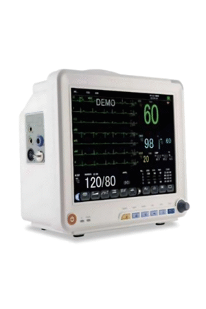 Dr Diaz 5 para Patient Monitor 12.1 Inch| ECG, SpO2, NIBP, Respiration, Temperature | Real-Time Alarms