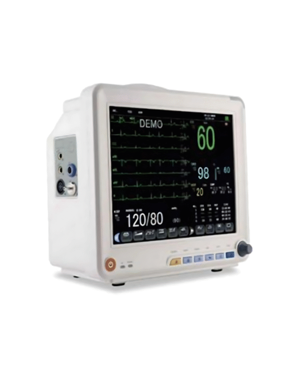 Dr Diaz 5 para Patient Monitor 12.1 Inch| ECG, SpO2, NIBP, Respiration, Temperature | Real-Time Alarms