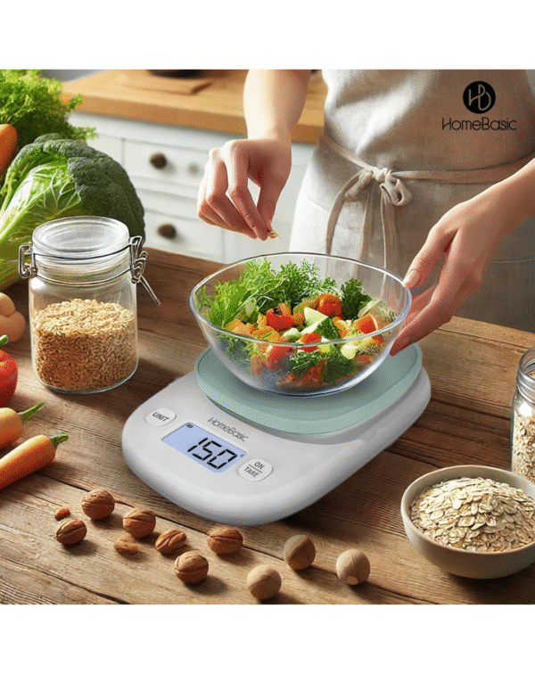 HOMEBASIC Digital Kitchen Weighing Scale 5Kg, High-Precision 0.1g Accuracy - Image 5