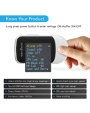 HealthSense Pulse Oximeter, SpO2 Fingertip Monitor