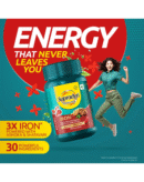 Supradyn Naturals Iron (30 tablets) with 3X Iron, Ashoka, Shatavari, Zinc, Vitamin C, Folic Acid, 30 vital nutrients, Supports Blood Health & Provides Energy, Veg