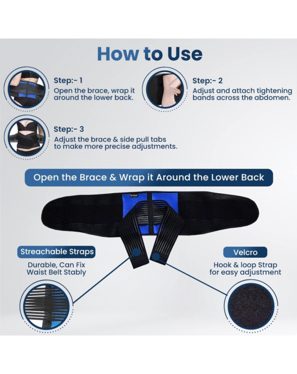 Dr Trust USA Lumbar Support Belt for Back Pain Relief - Image 2