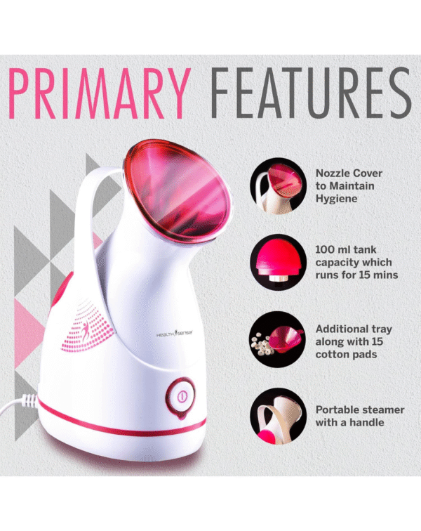 HealthSense Steamer for Cold & Cough, Vapourizer & Steamer - Image 2