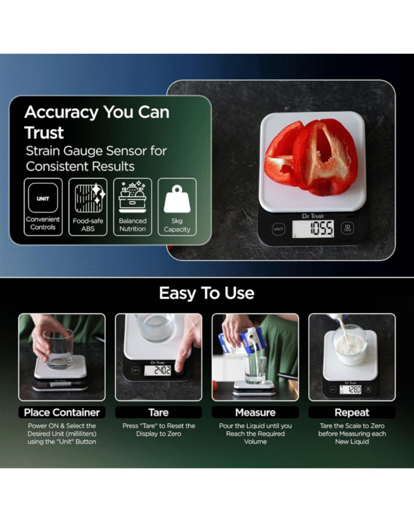 Dr Trust USA 528 Electronic Kitchen Weighing Scale - Image 5