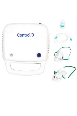 Control D Blue & White Compressor Complete Kit Nebulizer with Child and Adult Masks