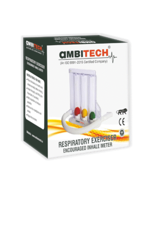AmbiTech Respiratory 3 Ball Lung Exerciser, Spirometer