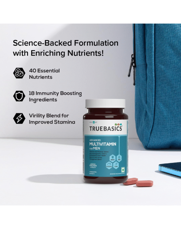 TrueBasics Advanced Multivitamin For Men (90 Tablets) - Image 3