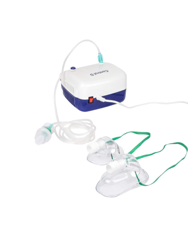 Control D Blue & White Compressor Complete Kit Nebulizer with Child and Adult Masks - Image 2