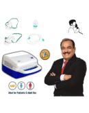 Control D Blue & White Compressor Complete Kit Nebulizer with Child and Adult Masks