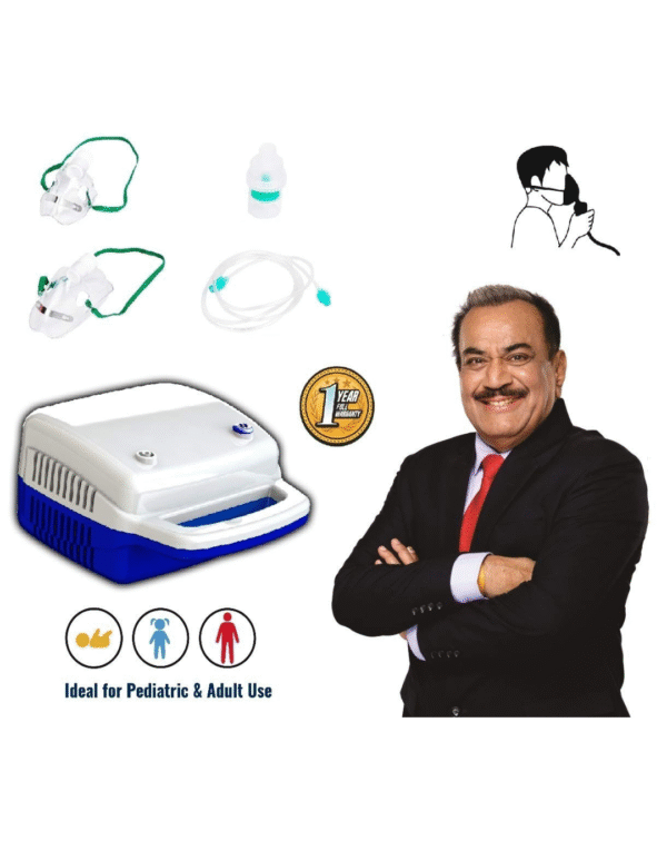 Control D Blue & White Compressor Complete Kit Nebulizer with Child and Adult Masks - Image 3