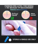 Dr Trust USA Lancing Device Pen & 50 Round Lancets (Compatible for use with all brands of Glucometers)