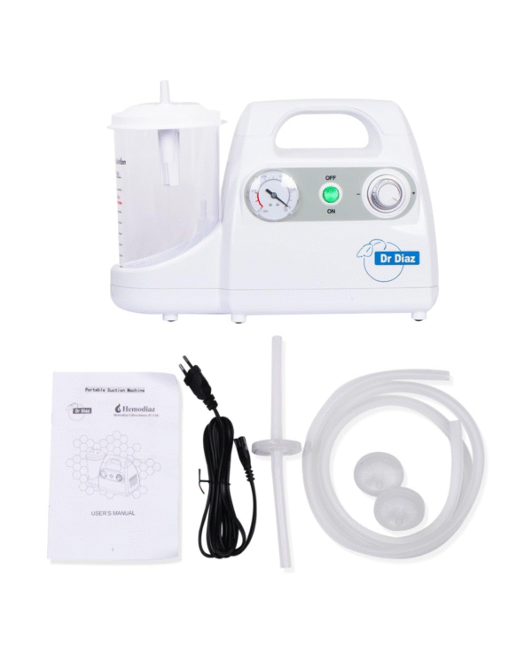 Dr Diaz Portable Suction Machine Unit with 1000 ml Single Jar - Image 2