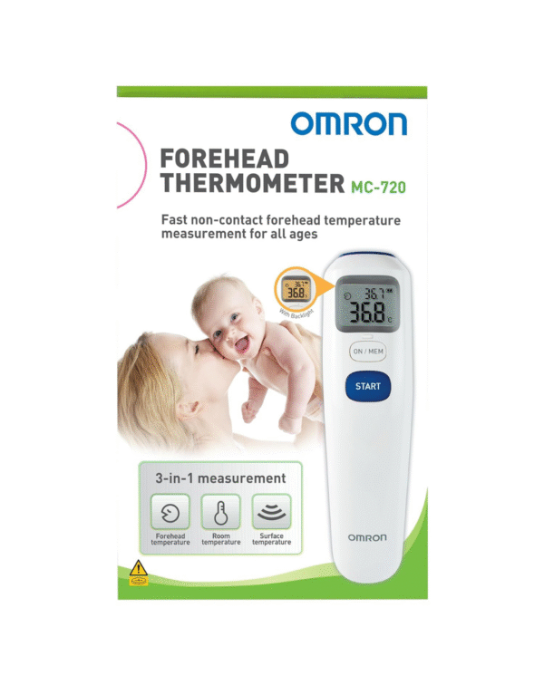 Omron MC 720 Non Contact Digital Infrared Forehead Thermometer - Image 2