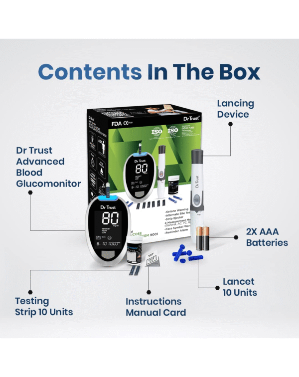 Dr TrustFully Automatic Blood Sugar Testing Glucometer Machine - Image 5