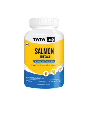 Tata 1mg Salmon Omega 3 Fish Oil Supplements 1000mg - 90 Capsules