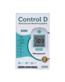 Control D Advanced Digital Diabetes Glucose Blood Sugar Testing Monitor with 50 Strips of Glucometer (White, Green)