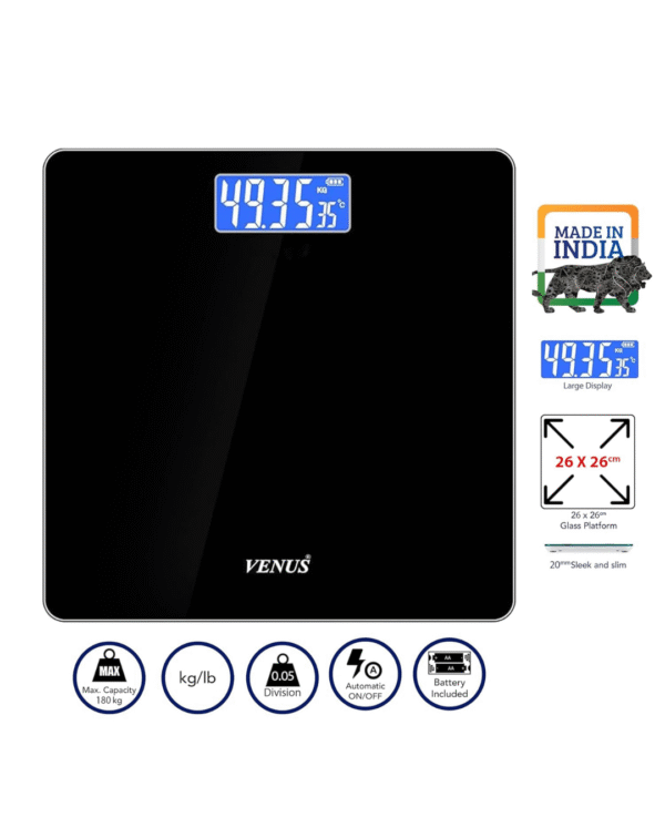 Venus (India) Electronic Digital Personal Bathroom Weight Machine - Image 2