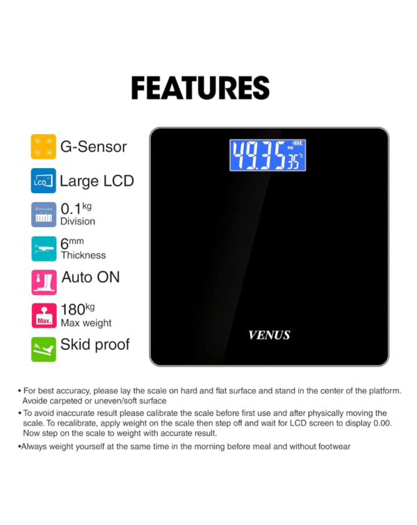 Venus (India) Electronic Digital Personal Bathroom Weight Machine - Image 3