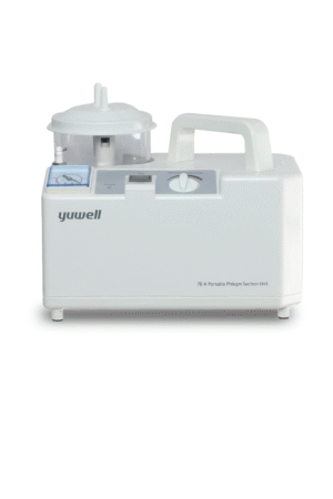 MEDILMA® Yuwell 7E-A Portable Phlegm Suction Unit, 50 dB Operating Noise, 1000 mL Jar, 16 LPM Capacity, White
