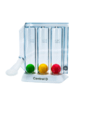 Control D Spirometer 3 Ball Lung Exerciser, Hygenic, Washable Respiratory Exerciser Respirometer,Pack of 1,Multicolor