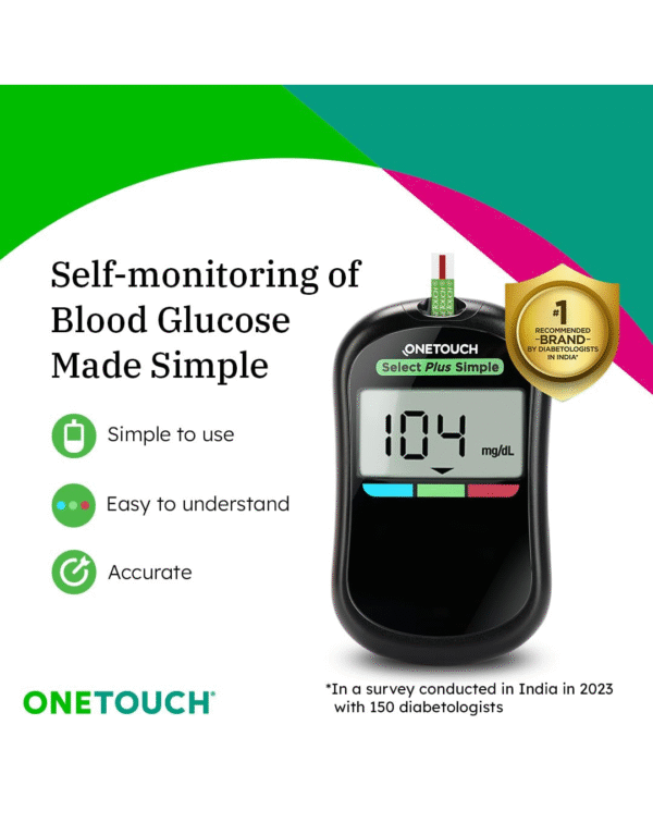 OneTouch Select Plus Simple glucometer machine - Image 2