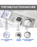 MEDILMA® Yuwell 7E-A Portable Phlegm Suction Unit, 50 dB Operating Noise, 1000 mL Jar, 16 LPM Capacity, White