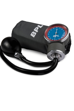 BPL Medical Technologies Manual Large Dial Aneroid Sphygmomanometer Blood Pressure Monitor - Gray