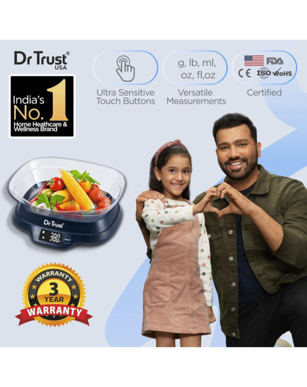Dr Trust Electronic Kitchen Digital Scale Weighing Machine (Blue) - Image 2