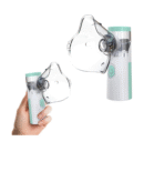 Portable Mesh Nebulizer, One-Button Operation, Silent Operation, High Nebulization Rate, Medical Grade Materials, USB, White