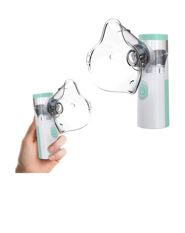 Portable Mesh Nebulizer, One-Button Operation, Silent Operation, High Nebulization Rate, Medical Grade Materials, USB, White