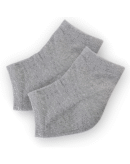 Sofstep Moisturizing Fabric and Gel Heel Socks, Gray