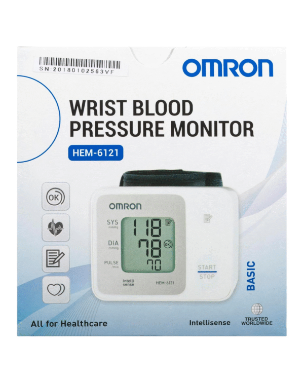 Omron HEM 6161 Fully Automatic Wrist Blood Pressure Monitor - Image 2