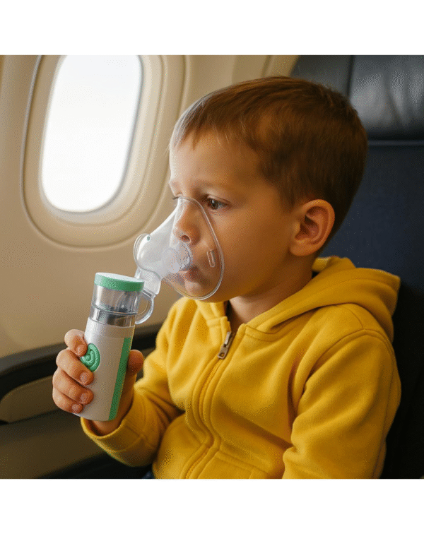 Portable Mesh Nebulizer, One-Button Operation, Silent Operation, High Nebulization Rate, Medical Grade Materials, USB, White - Image 3