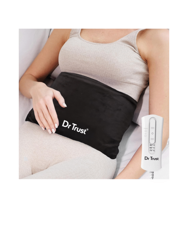 Dr Trust USA Velvet Orthopedic Electric Heating Pad for Back Pain