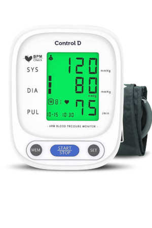 Control D Fully Automatic 3 Color Alert Arm Blood Pressure Monitor