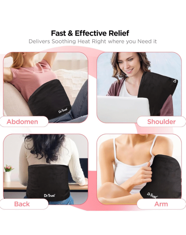 Dr Trust USA Velvet Orthopedic Electric Heating Pad for Back Pain - Image 4