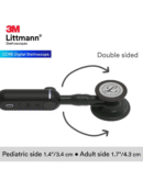 CORE Digital Stethoscope, Black Chestpiece, Tube, Stem and Headset, 27 inch, 8480