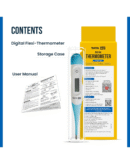 Tata 1mg Flexible Tip Digital Thermometer with One Touch Operation for Children and Adult, Plastic