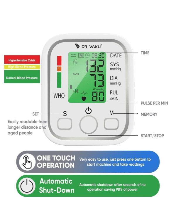 BP Monitor Fully Automatic Blood Pressure Machine - Image 4