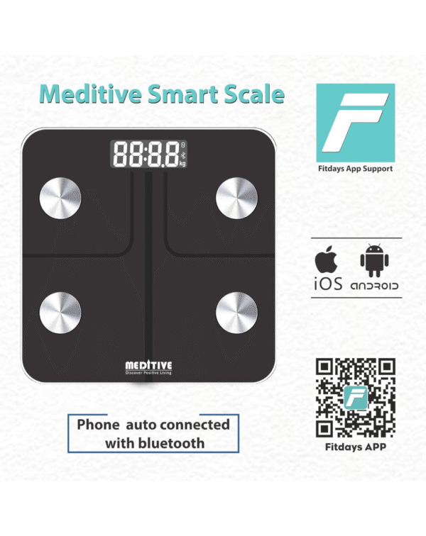 MEDITIVE Bluetooth Digital BMI Weight Scale - Image 2