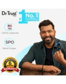 Dr Trust Professional Series Finger Tip Pulse Oximeter With Audio Visual Alarm and Respiratory Rate(Blue)-202