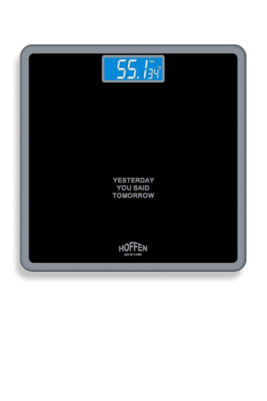 Hoffen Thick Tempered Glass Digital Electronic LCD Personal Weight Machine