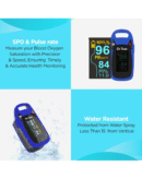 Dr Trust Professional Series Finger Tip Pulse Oximeter With Audio Visual Alarm and Respiratory Rate(Blue)-202
