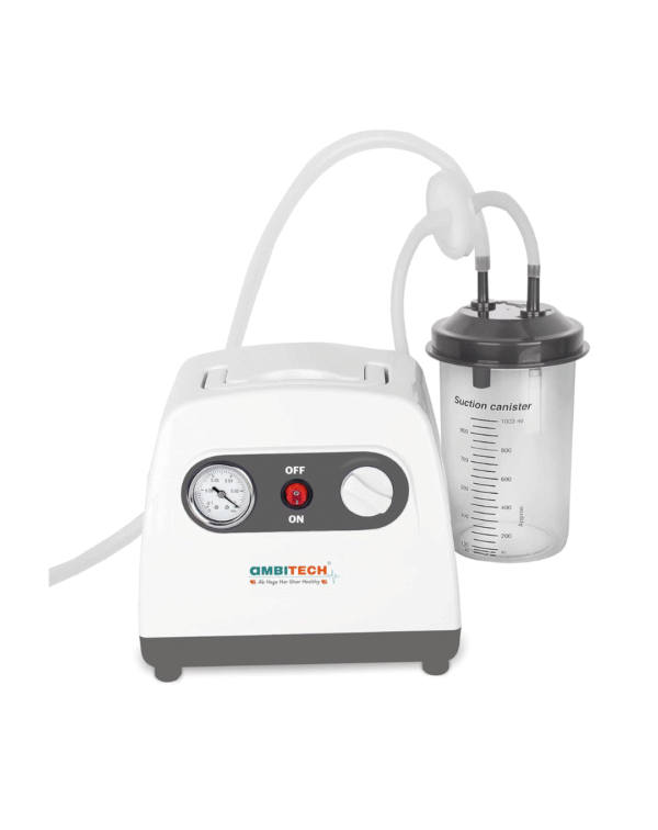 AmbiTech Portable Powered phlegm Suction Unit 1000 ml Jar - Image 2