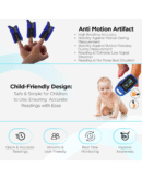 Dr Trust Professional Series Finger Tip Pulse Oximeter With Audio Visual Alarm and Respiratory Rate(Blue)-202