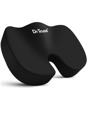 Dr Trust (USA) Non-Slip Orthopedic Coccyx Seat Cushion for Tailbone & Sciatica Pain Relief Hip Support